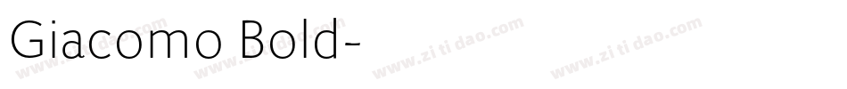 Giacomo Bold字体转换
